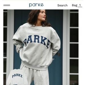 NWOT PARKE Women's Grey sweatshirt
